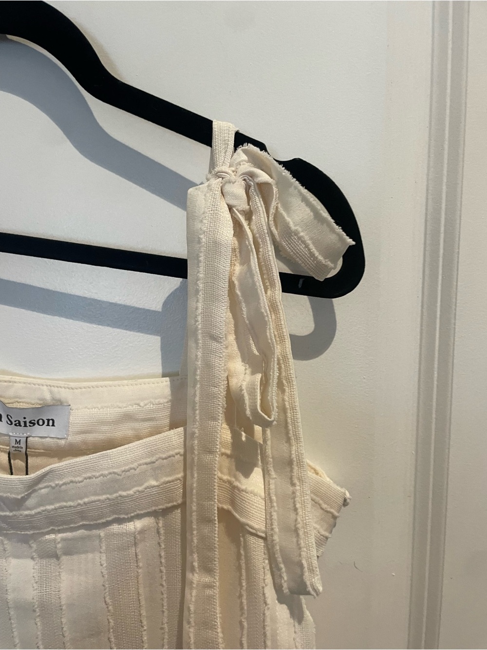 En Saison - Laurent Midi Dress - Cream Textured Strap Midi Dress - Picture 8 of 8